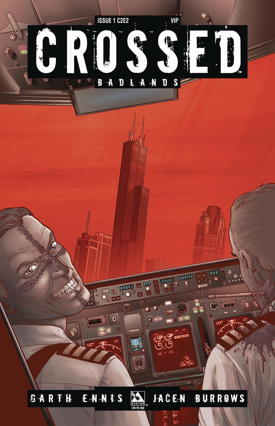 Crossed Badlands #1 Cover P C2E2 VIP Cover