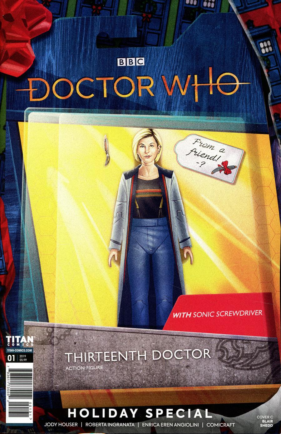 Doctor Who 13th Doctor Holiday Special #1 Cover C Variant Blair Shedd Action Figure Cover