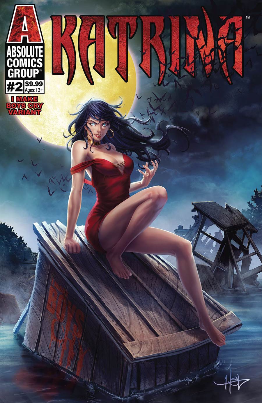 Katrina #2 Cover B Variant CREEES Make Boys Cry Holo Foil Logo Cover