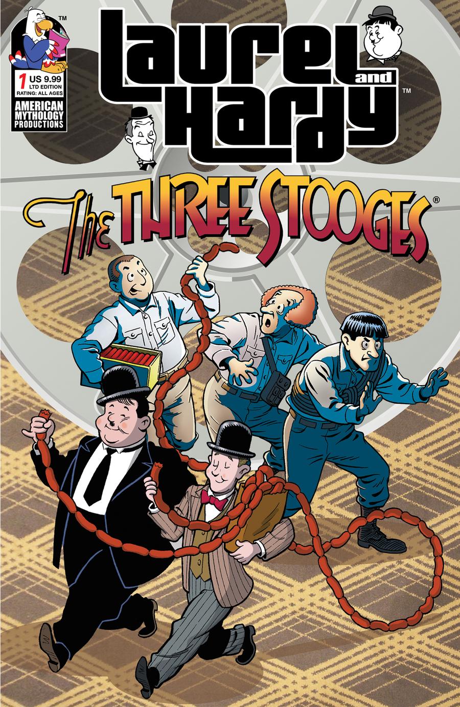 Laurel And Hardy Meet The Three Stooges #1 Cover C Limited Edition Class Cartoon Variant Cover