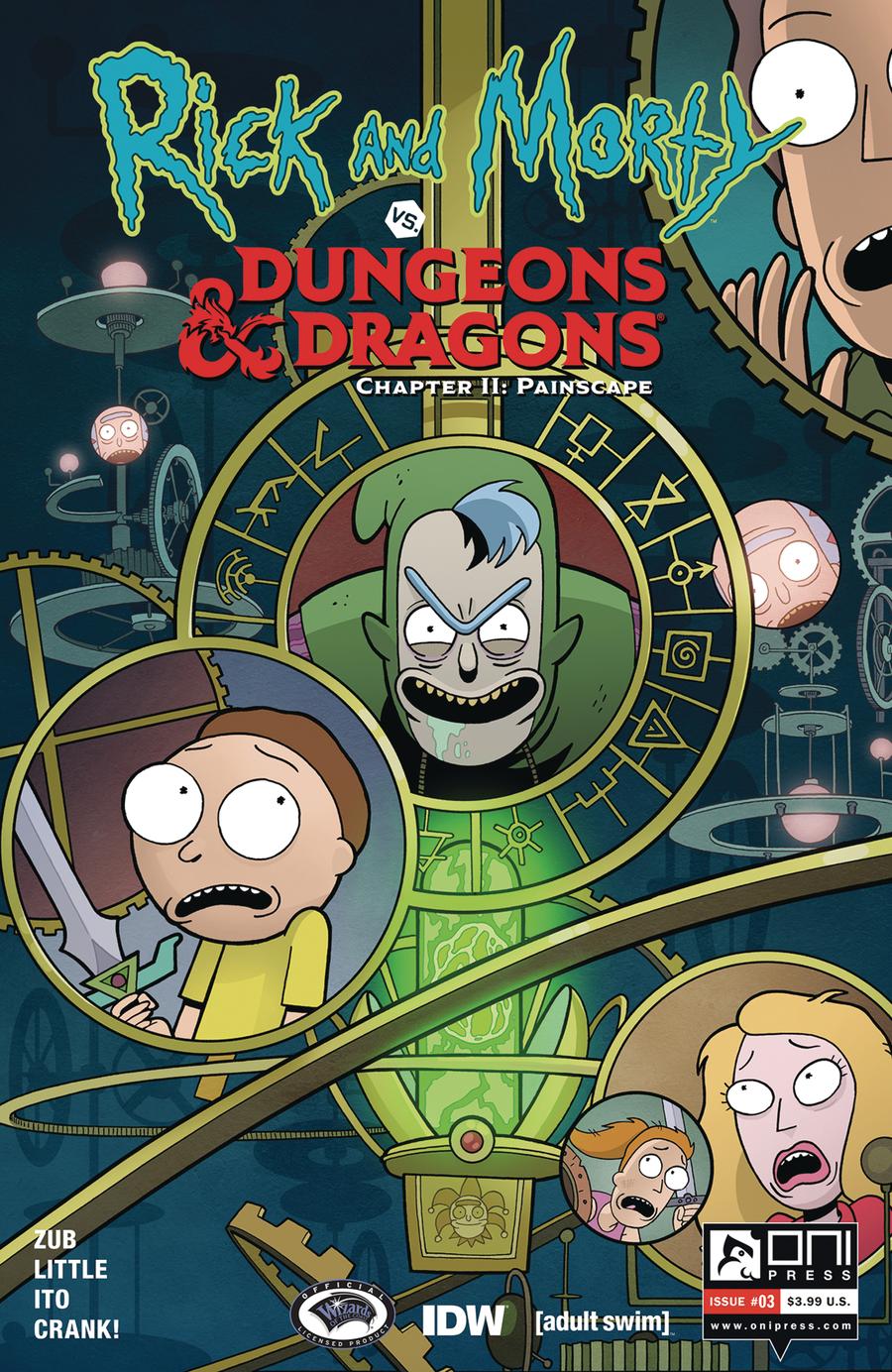 Rick And Morty vs Dungeons & Dragons Chapter II Painscape #3 Cover A Regular Troy Little Cover