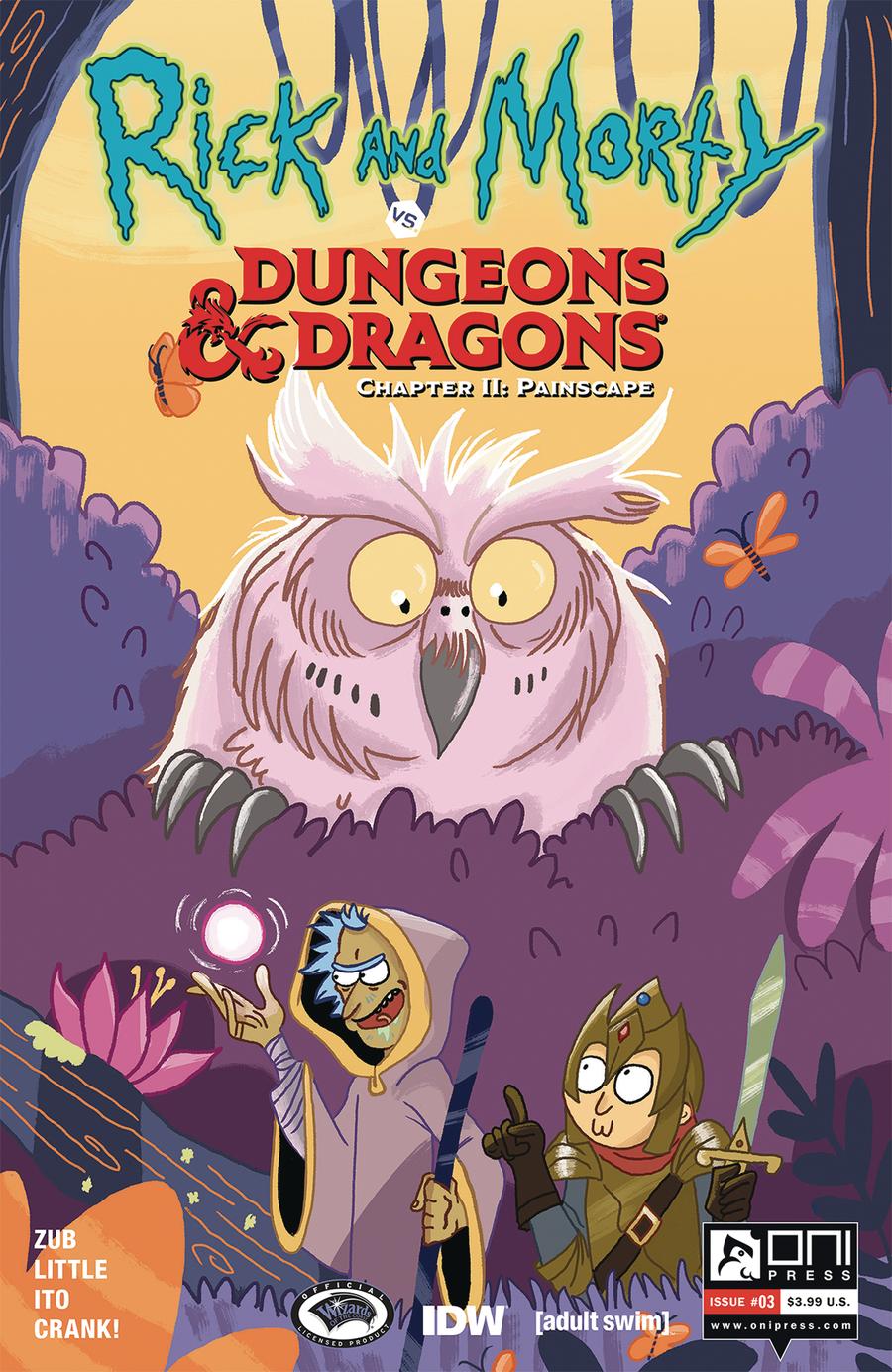 Rick And Morty vs Dungeons & Dragons Chapter II Painscape #3 Cover B Variant Gina Allant Cover