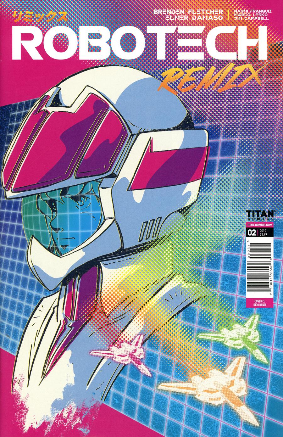 Robotech Remix #2 Cover C Variant Rico Renzi Cover