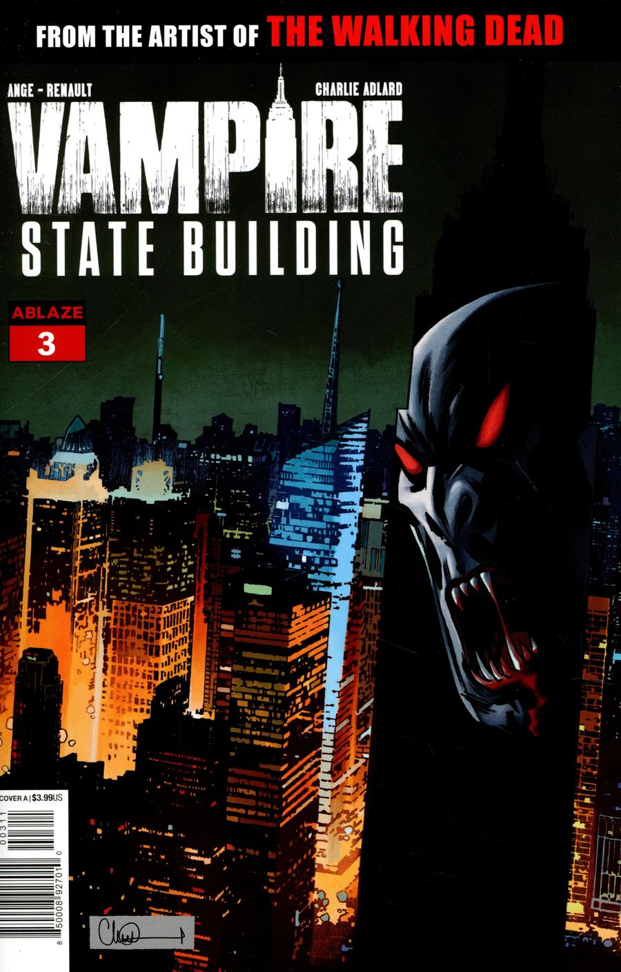 Vampire State Building #3 Cover A Regular Charlie Adlard Empire Statue Building Cover