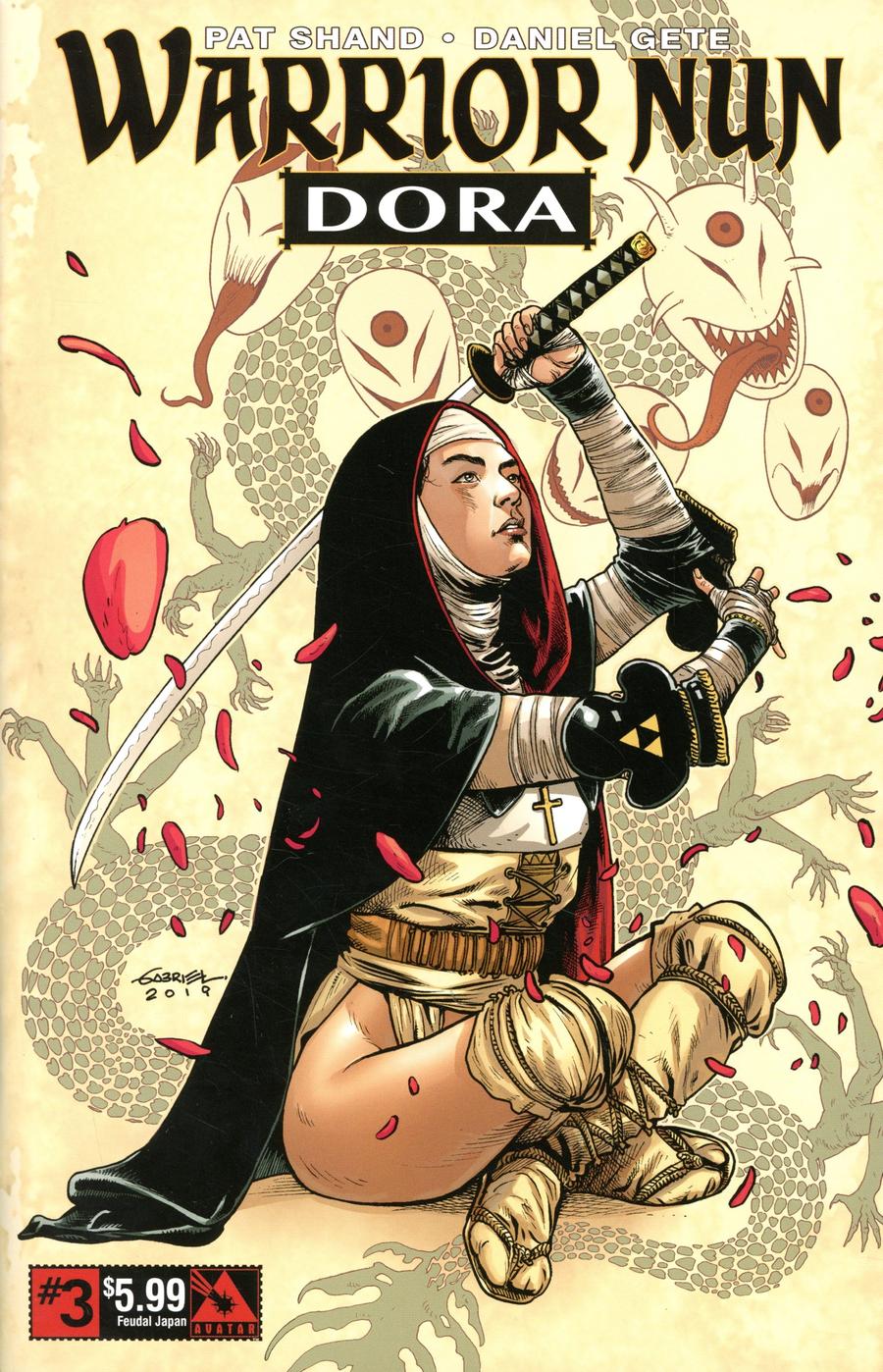 Warrior Nun Dora #3 Cover E Feudal Japan Cover