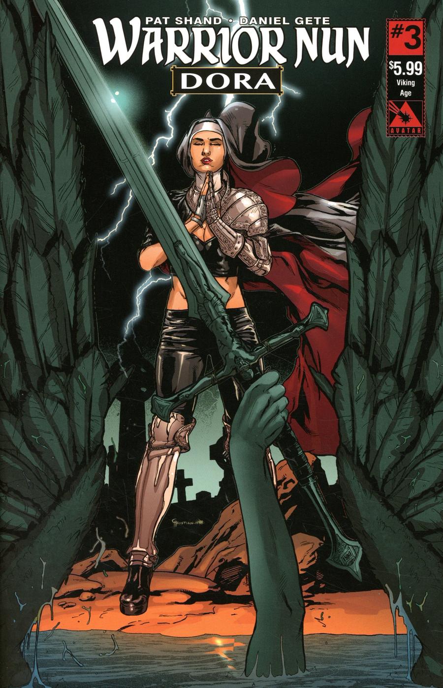 Warrior Nun Dora #3 Cover F Viking Age Cover