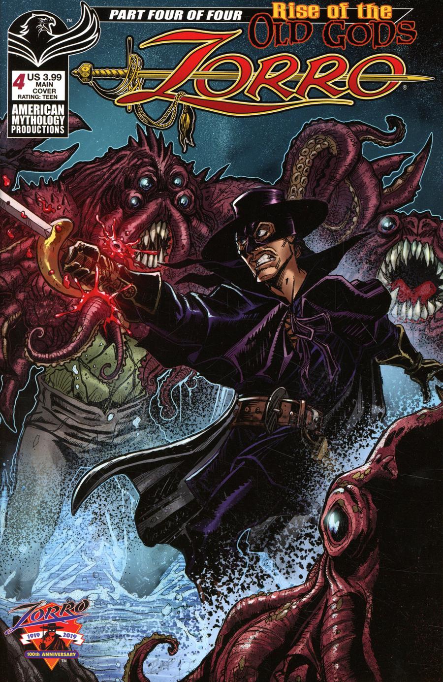 Zorro Rise Of The Old Gods #4 Cover A Regular Puis Calzada Cover