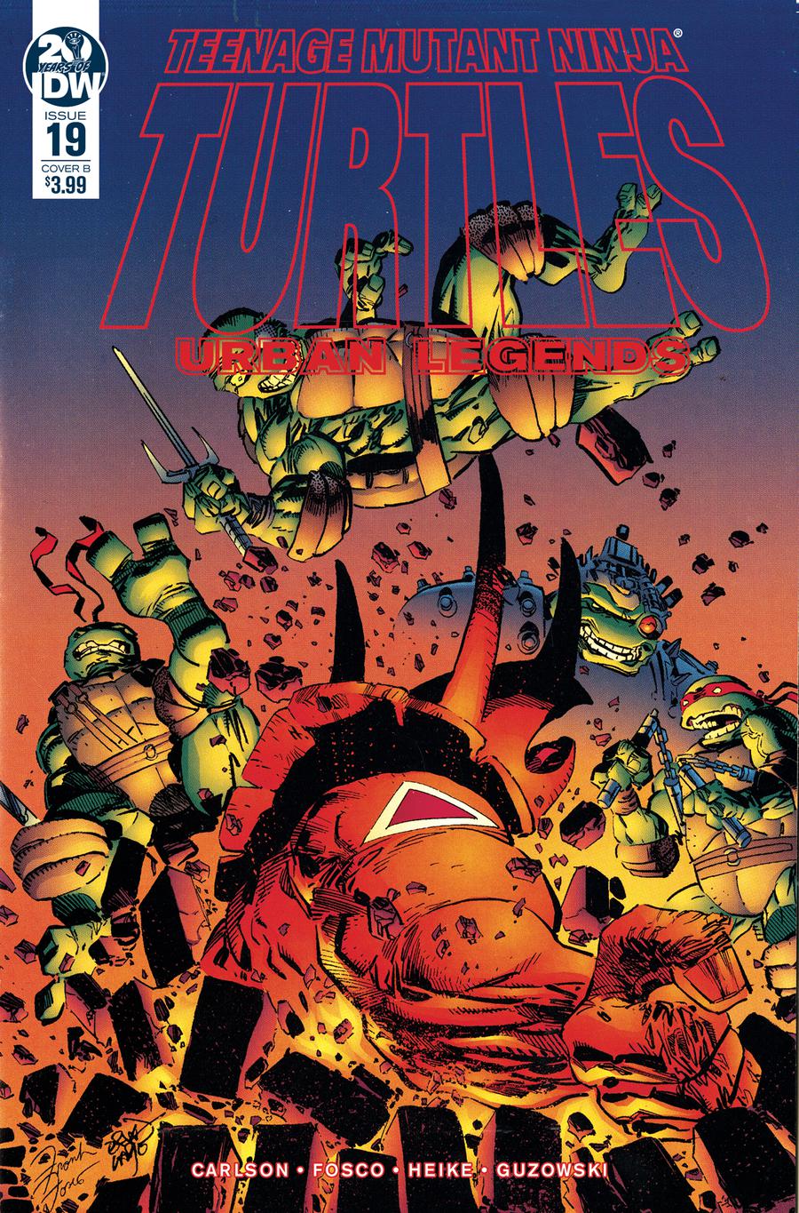 Teenage Mutant Ninja Turtles Urban Legends #19 Cover B Variant Frank Fosco & Erik Larsen Cover