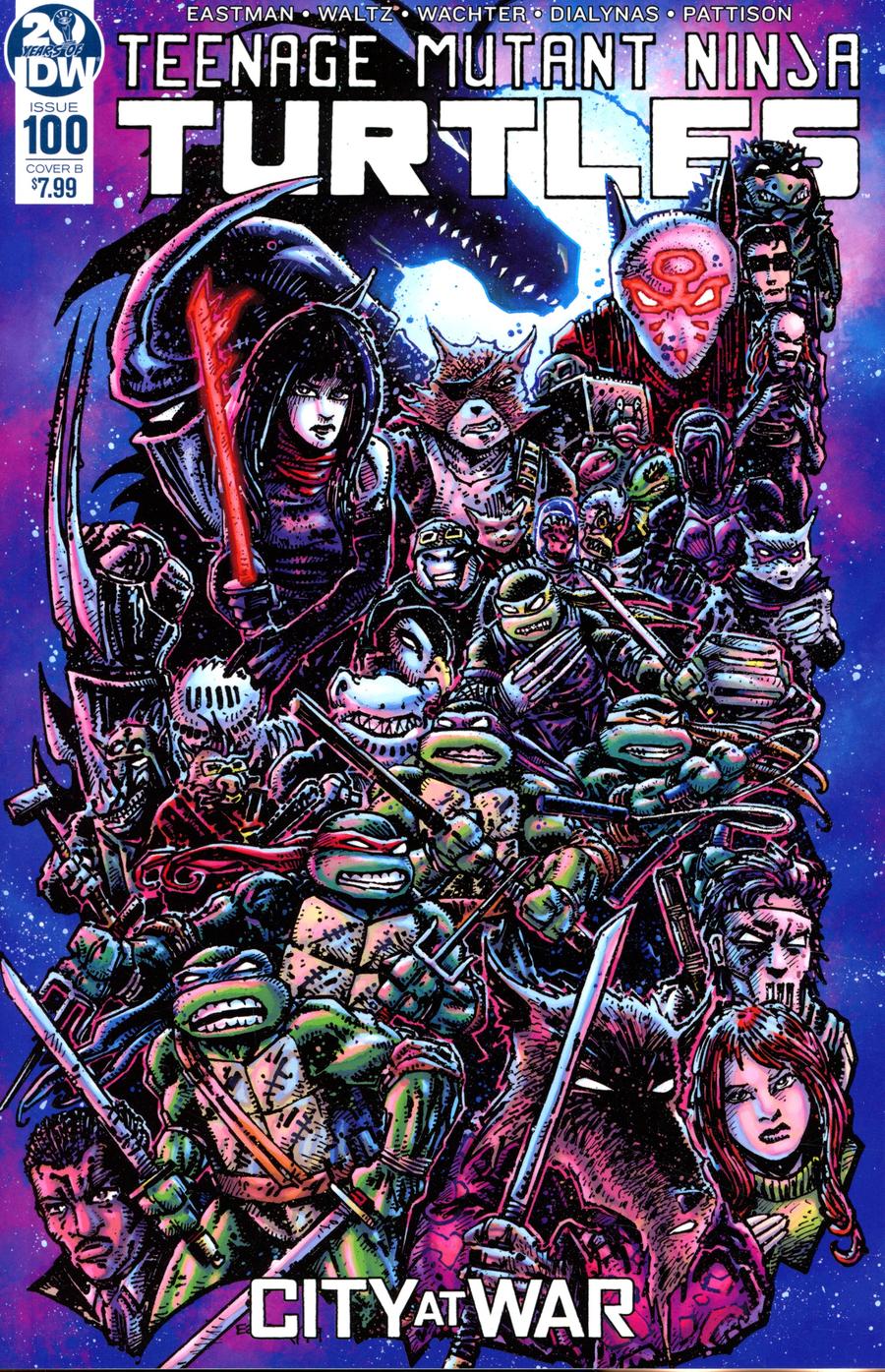 Teenage Mutant Ninja Turtles Vol 5 #100 Cover B Variant Kevin Eastman Cover