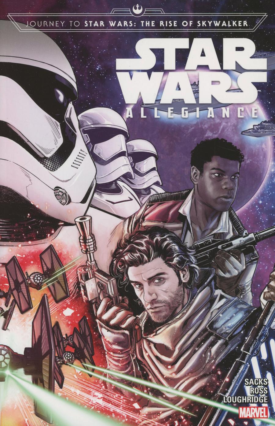 Journey To Star Wars Rise Of Skywalker Allegiance TP Direct Market Marco Checchetto Finn & Poe Variant Cover