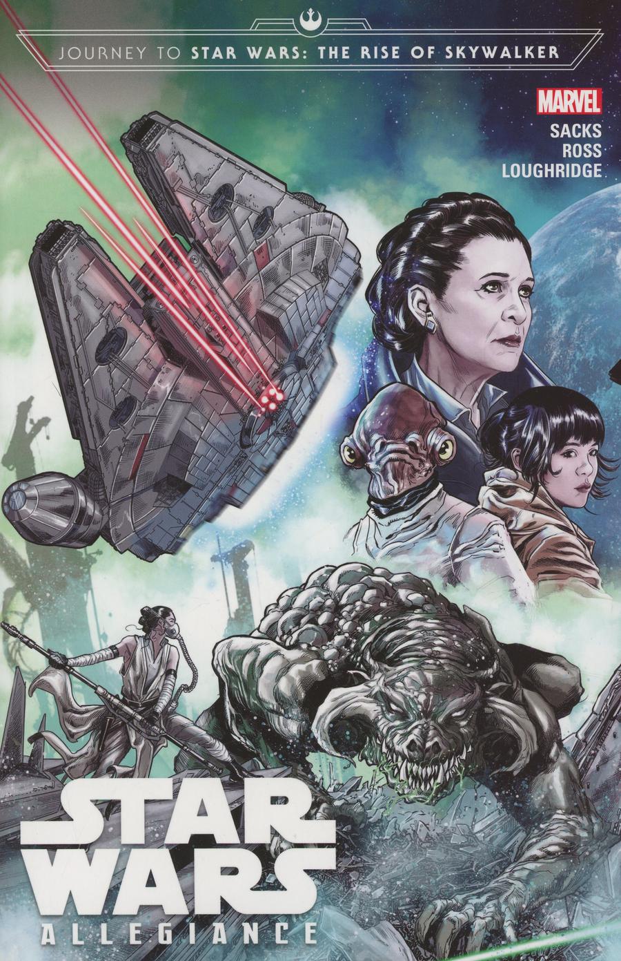 Journey To Star Wars Rise Of Skywalker Allegiance TP Direct Market Marco Checchetto General Leia Variant Cover