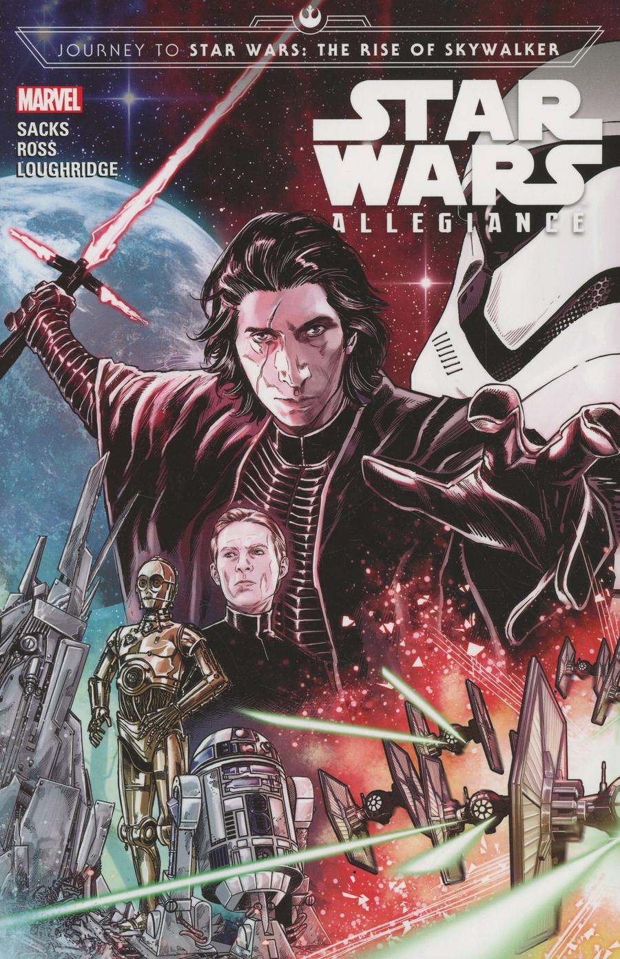 Journey To Star Wars Rise Of Skywalker Allegiance TP Direct Market Marco Checchetto Kylo Ren Variant Cover