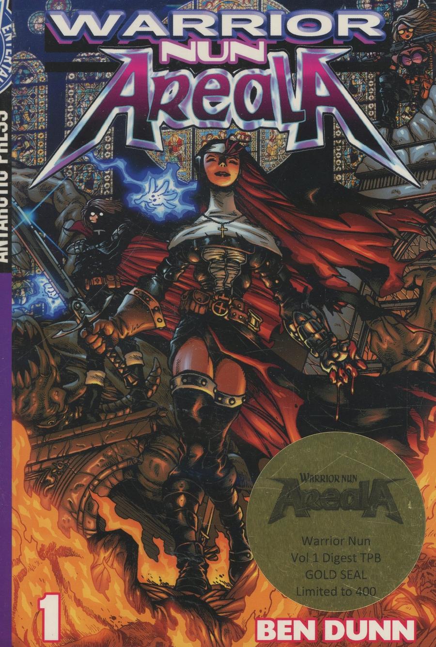 Warrior Nun Areala Digest Vol 1 TP Gold Seal Variant Cover