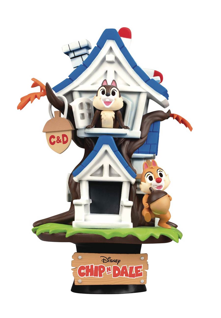 Disney DS-028 Chip N Dale Treehouse D-Stage Previews Exclusive 6-Inch Statue