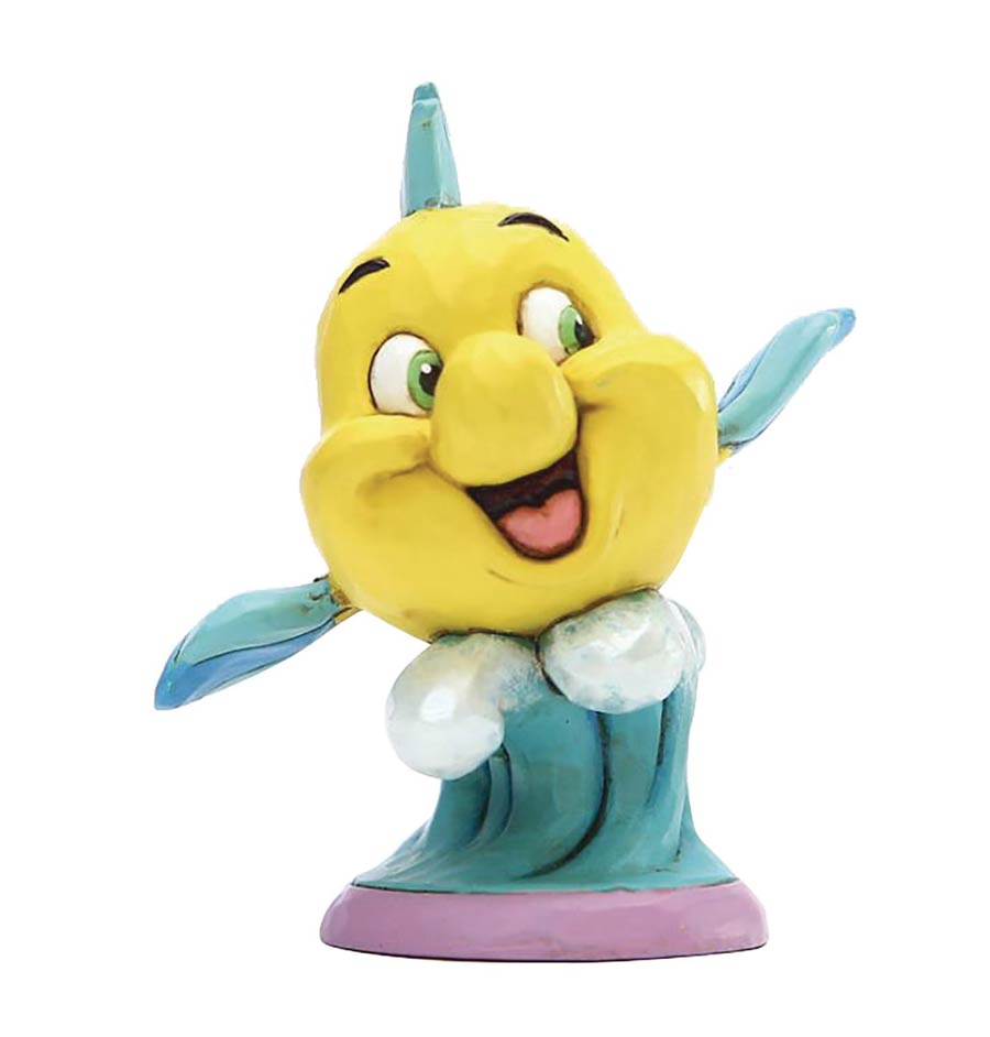 Disney Traditions Little Mermaid Flounder Personality Figurine