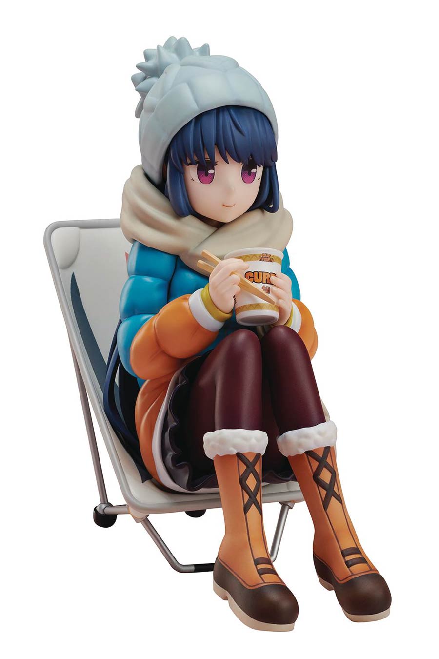 Laid-Back Camp Rin Shima Noodle Stopper 1/8 Scale PVC Figure