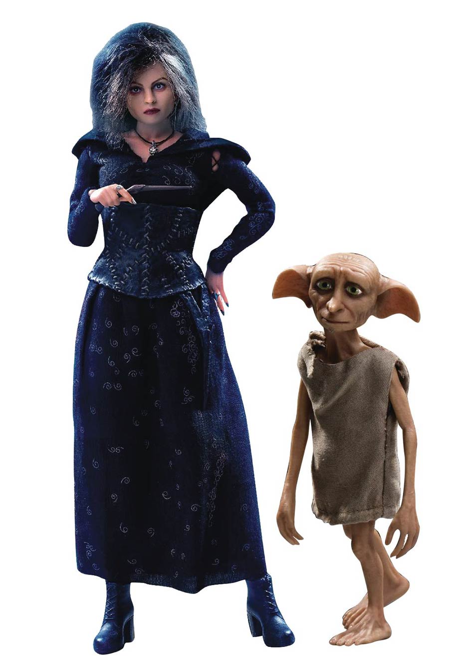 Harry Potter And The Deathly Hallows Bellatrix Lestrange 1/8 Scale Collector Action Figure Deluxe Version With Dobby
