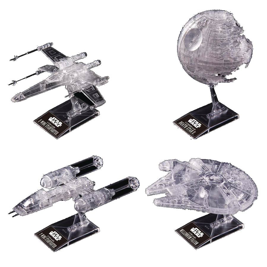 Star Wars Return Of The Jedi 1/144 & 1/350 & 1/2700000 Kit - Clear Vehicle Set