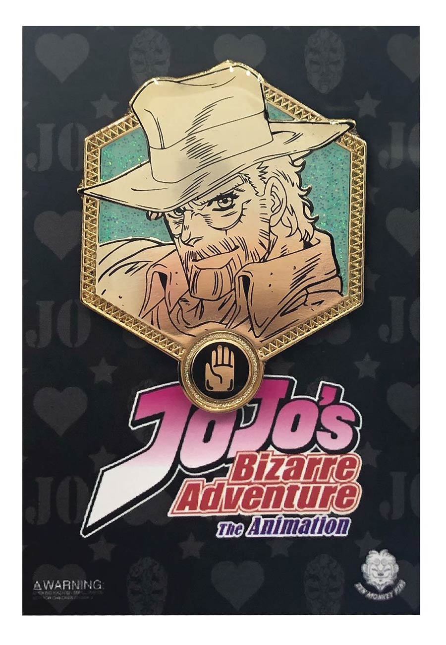 JoJos Bizarre Adventure Golden Wind Pin - Old Joseph