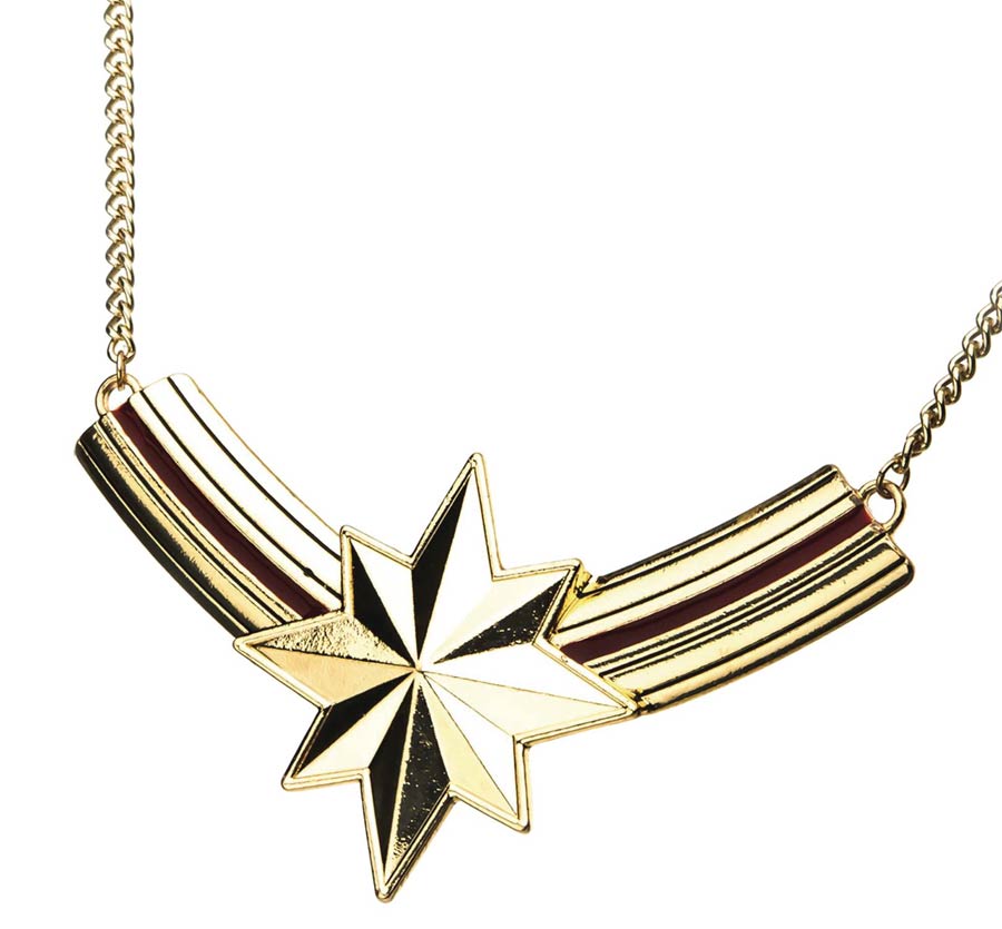 Marvel Heroes Captain Marvel Bib Necklace