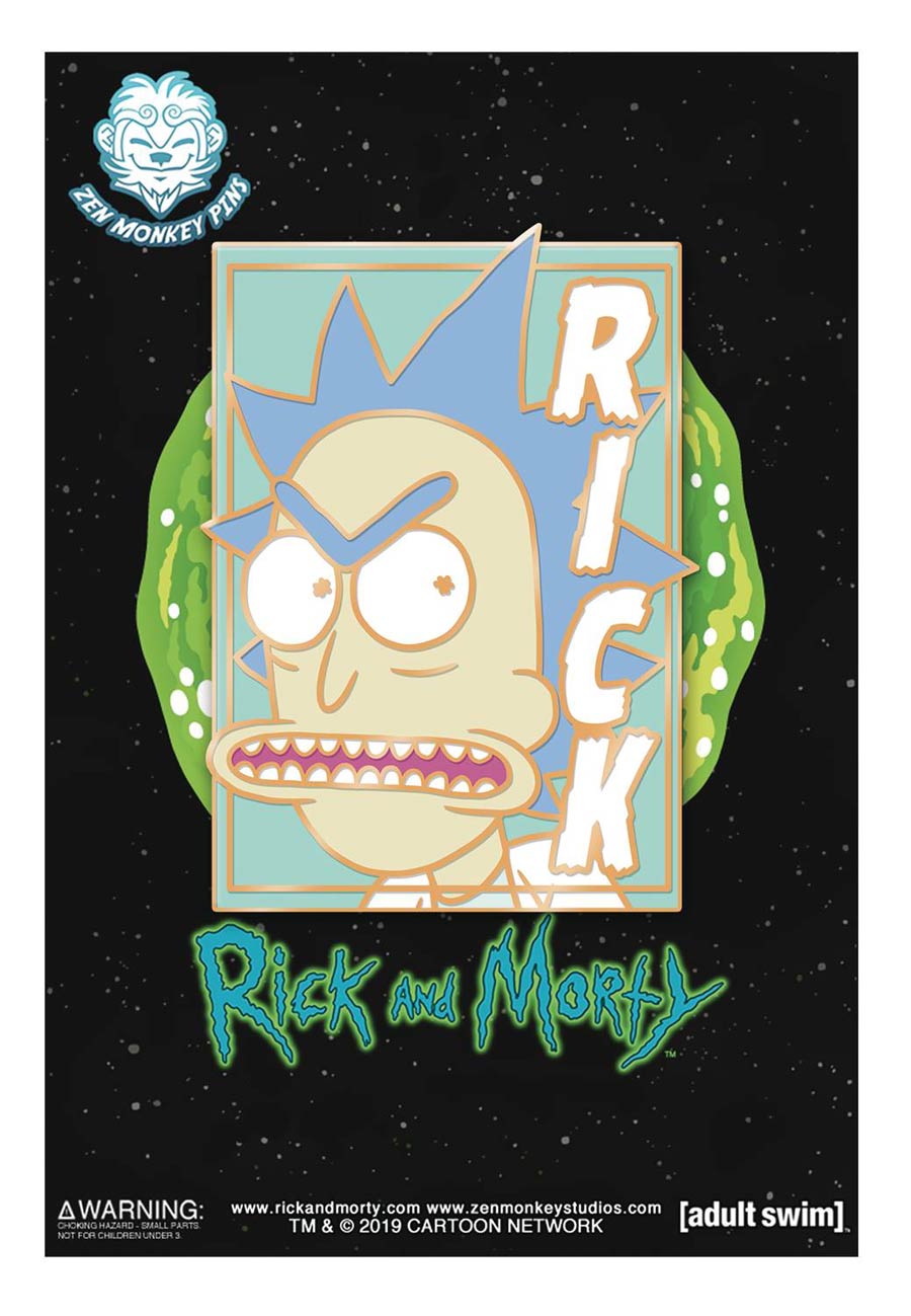 Rick And Morty Pin - Pastel Rick