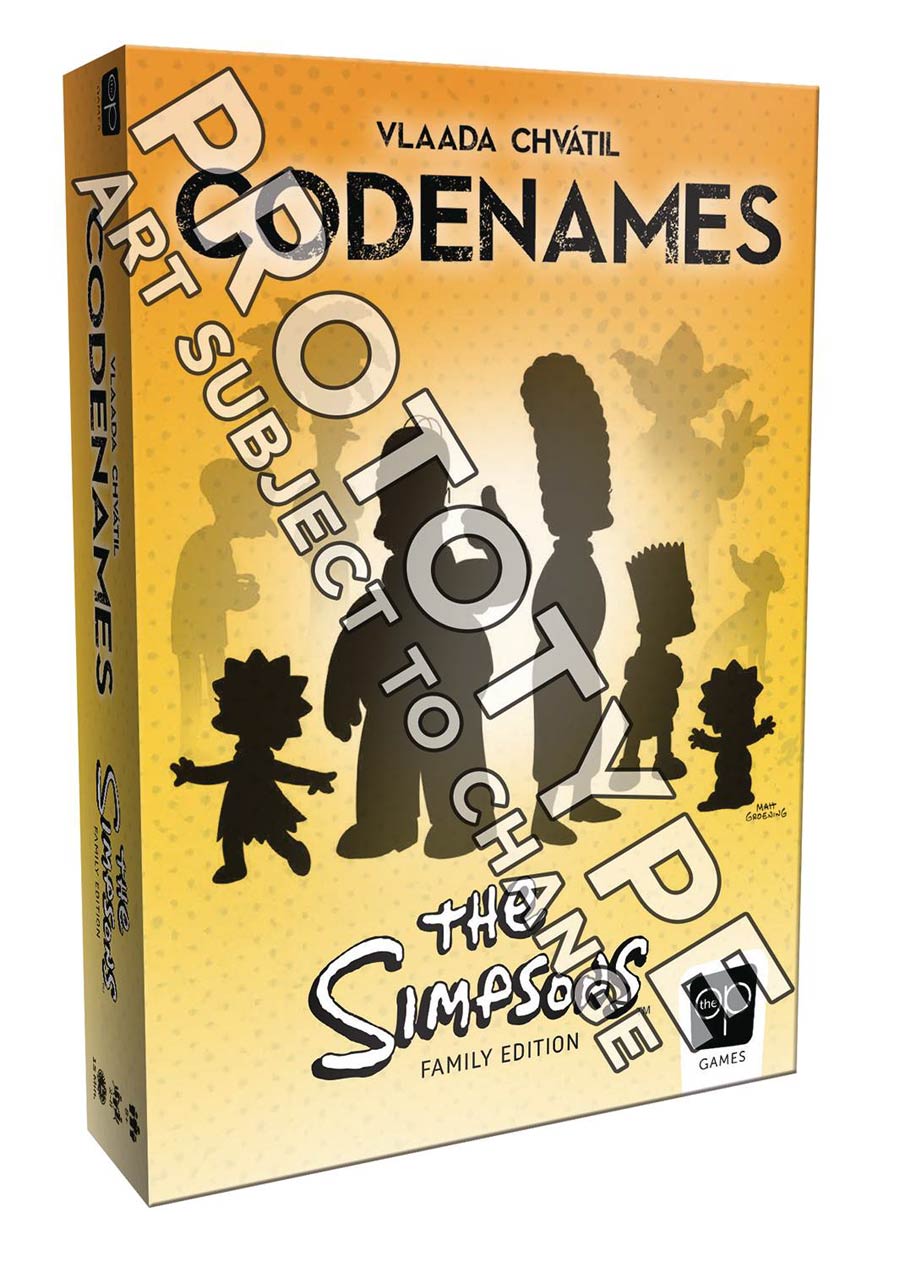 Codenames Simpsons Edition Card Game