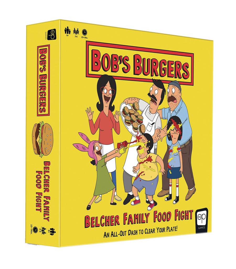 Bobs Burgers Belcher Family Food Fight Board Game