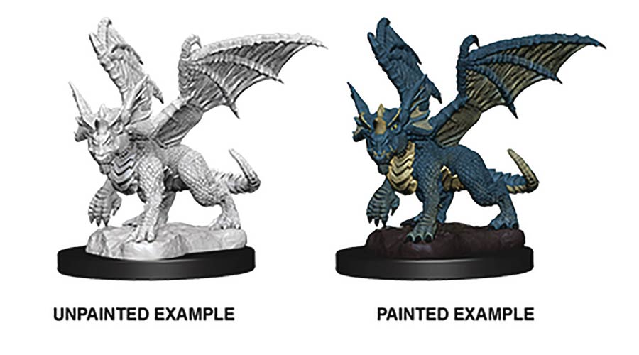 Dungeons & Dragons Nolzars Marvelous Miniature - Blue Dragon Wyrmling