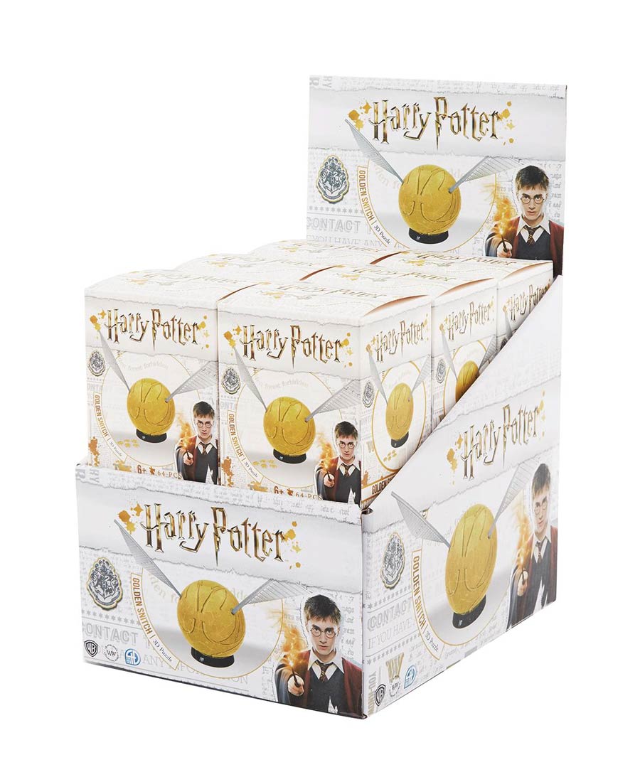 4D Harry Potter Golden Snitch 3-Inch Puzzle 12-Count Display