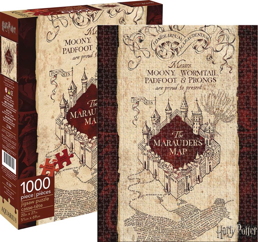 Harry Potter Marauders Map 1000-Piece Puzzle