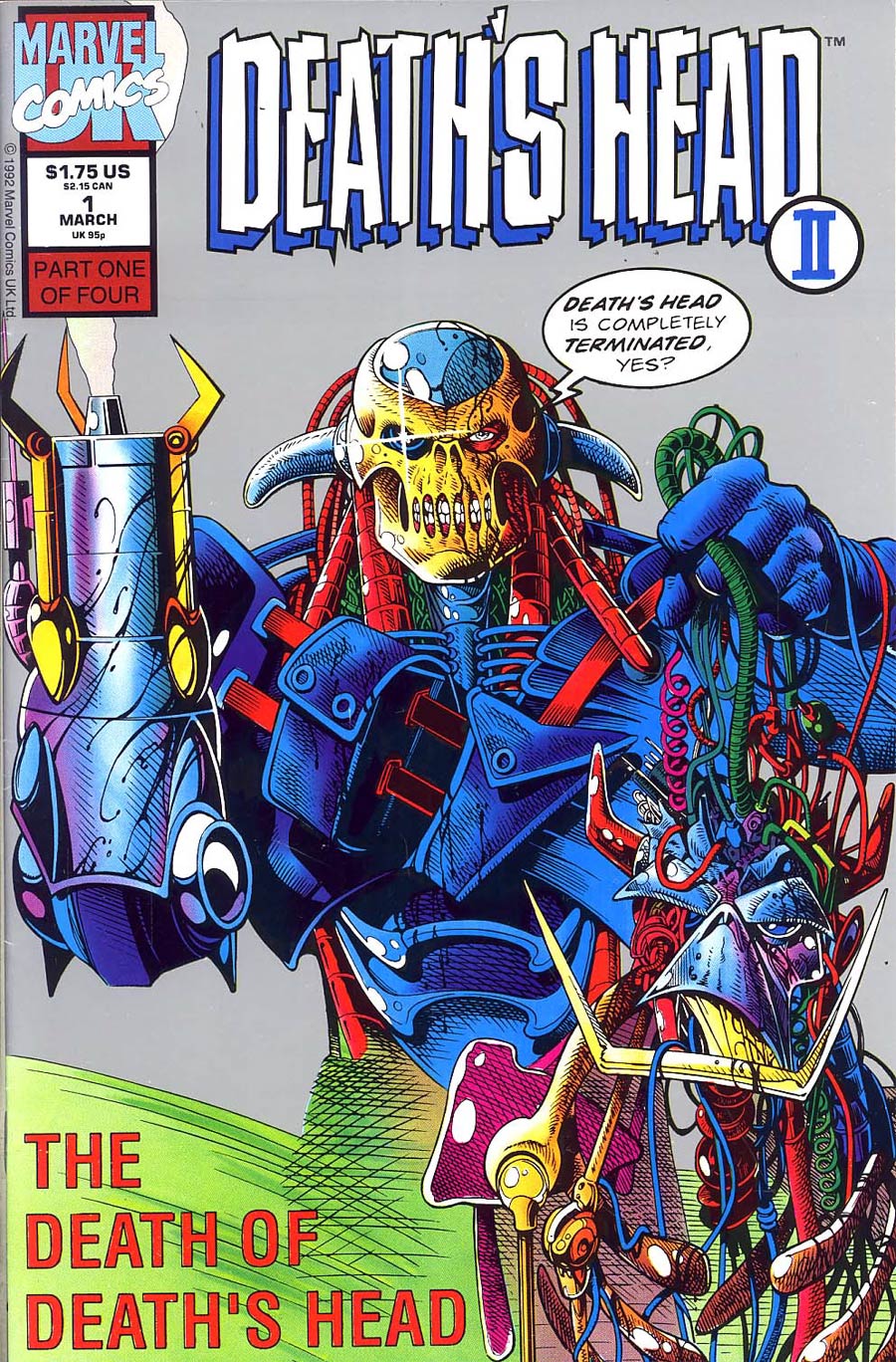 Deaths Head II #1 Cover B 2nd Ptg Silver Ink Cover