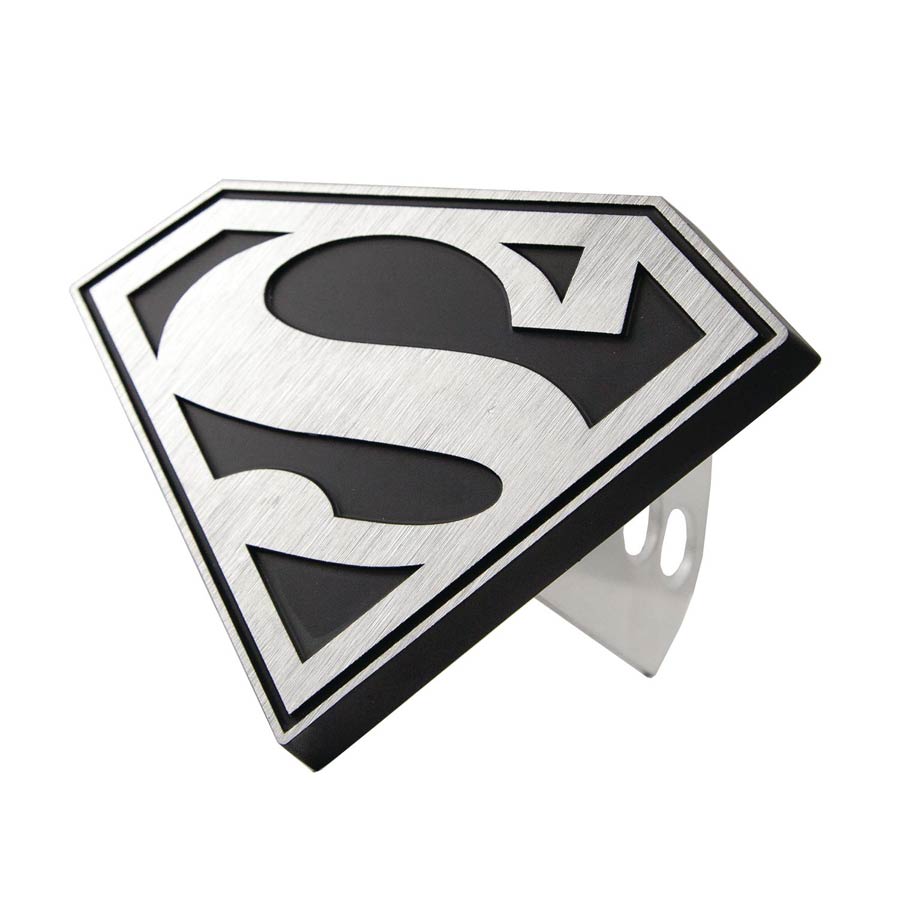 DC Heroes Superman Gray Logo Hitch Plug