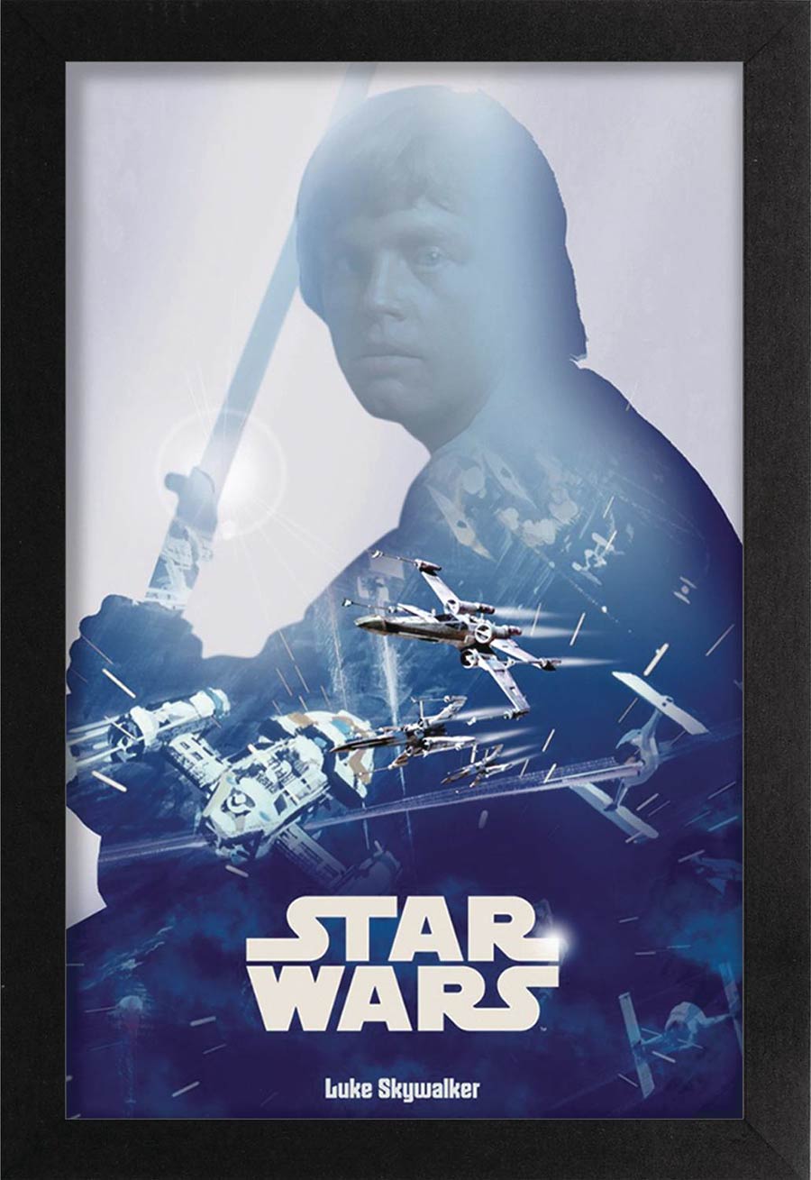 Star Wars 11x17-Inch Framed Poster - Luke Skywalker