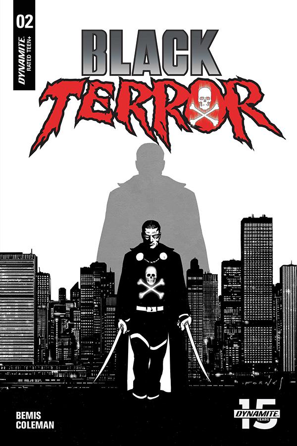 Black Terror Vol 4 #2 Cover F Incentive Jorge Fornes Black & White Cover