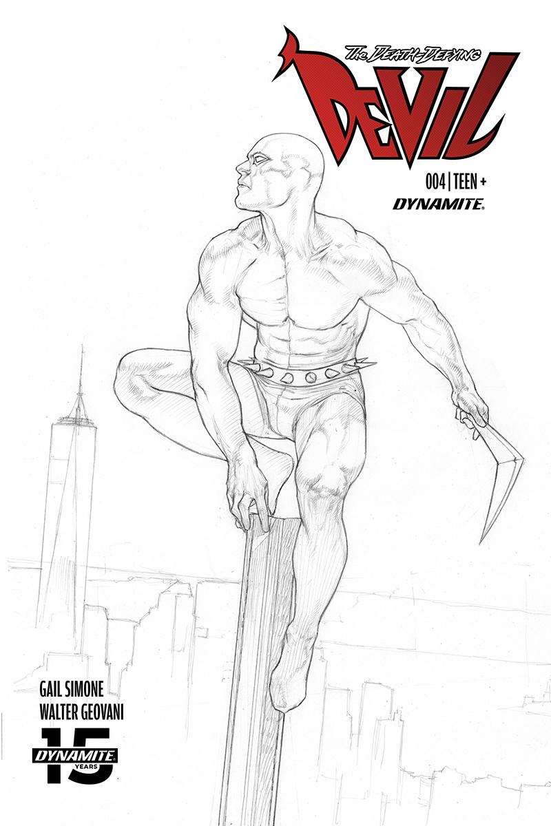 Death-Defying Devil Vol 2 #4 Cover D Incentive Riccardo Federici Black & White Cover