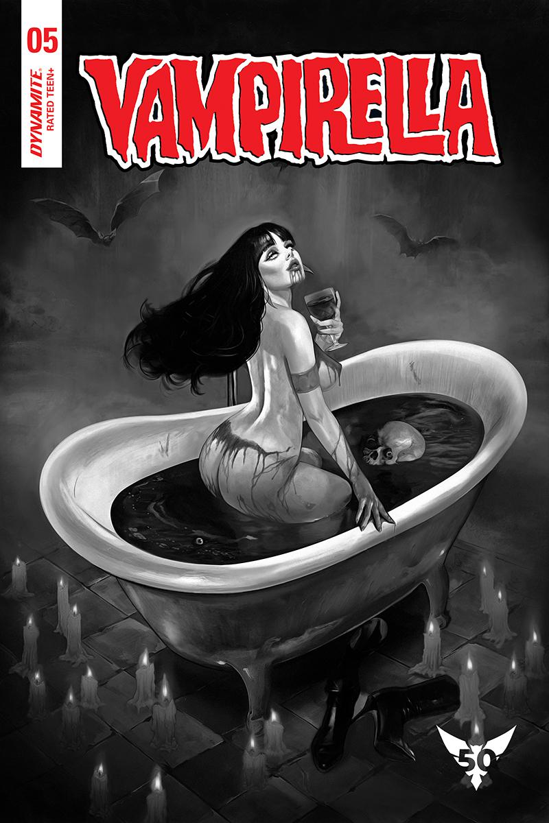 Vampirella Vol 8 #5 Cover L Incentive Fay Dalton Black & White Cover