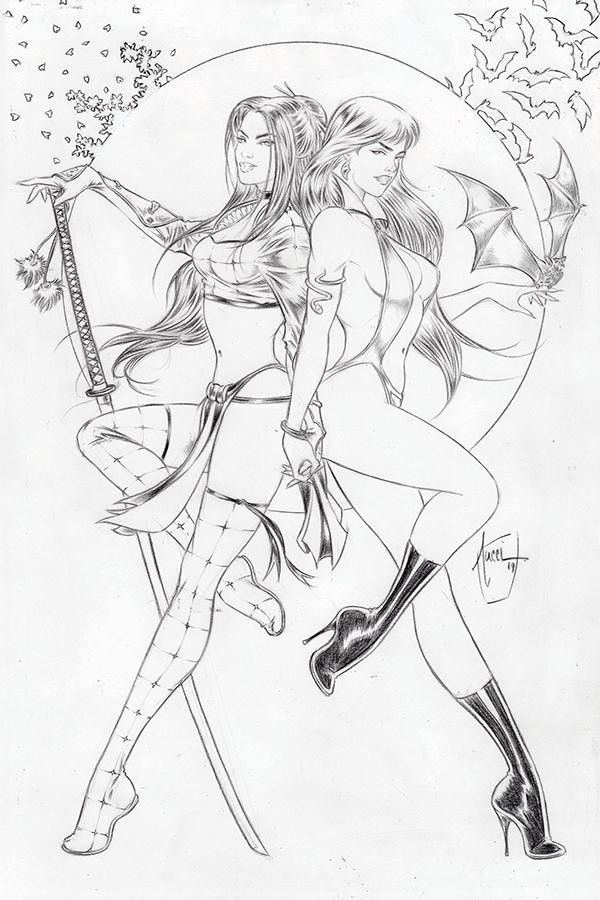 Vampirella Vol 8 #1 Cover Z-P Variant Billy Tucci Exclusive Pure Pencil Cover