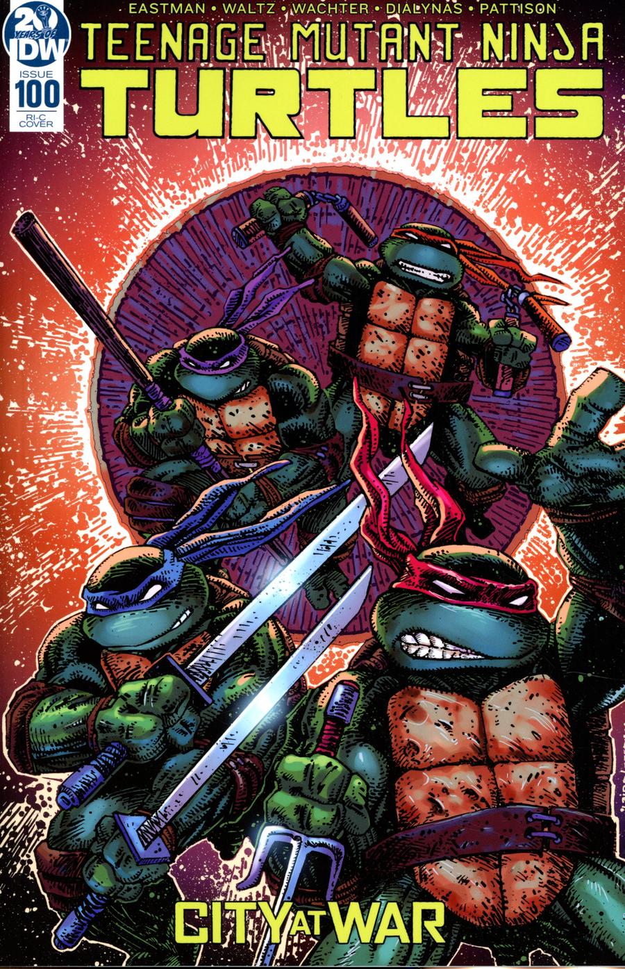 Teenage Mutant Ninja Turtles Vol 5 #100 Cover E Incentive Peter Laird & Kevin Eastman Variant Cover