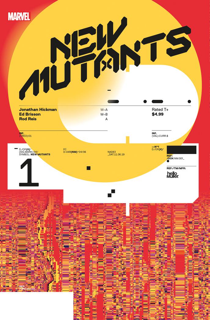 New Mutants Vol 4 #1 Cover E Incentive Tom Muller Design Variant Cover (Dawn Of X Tie-In)