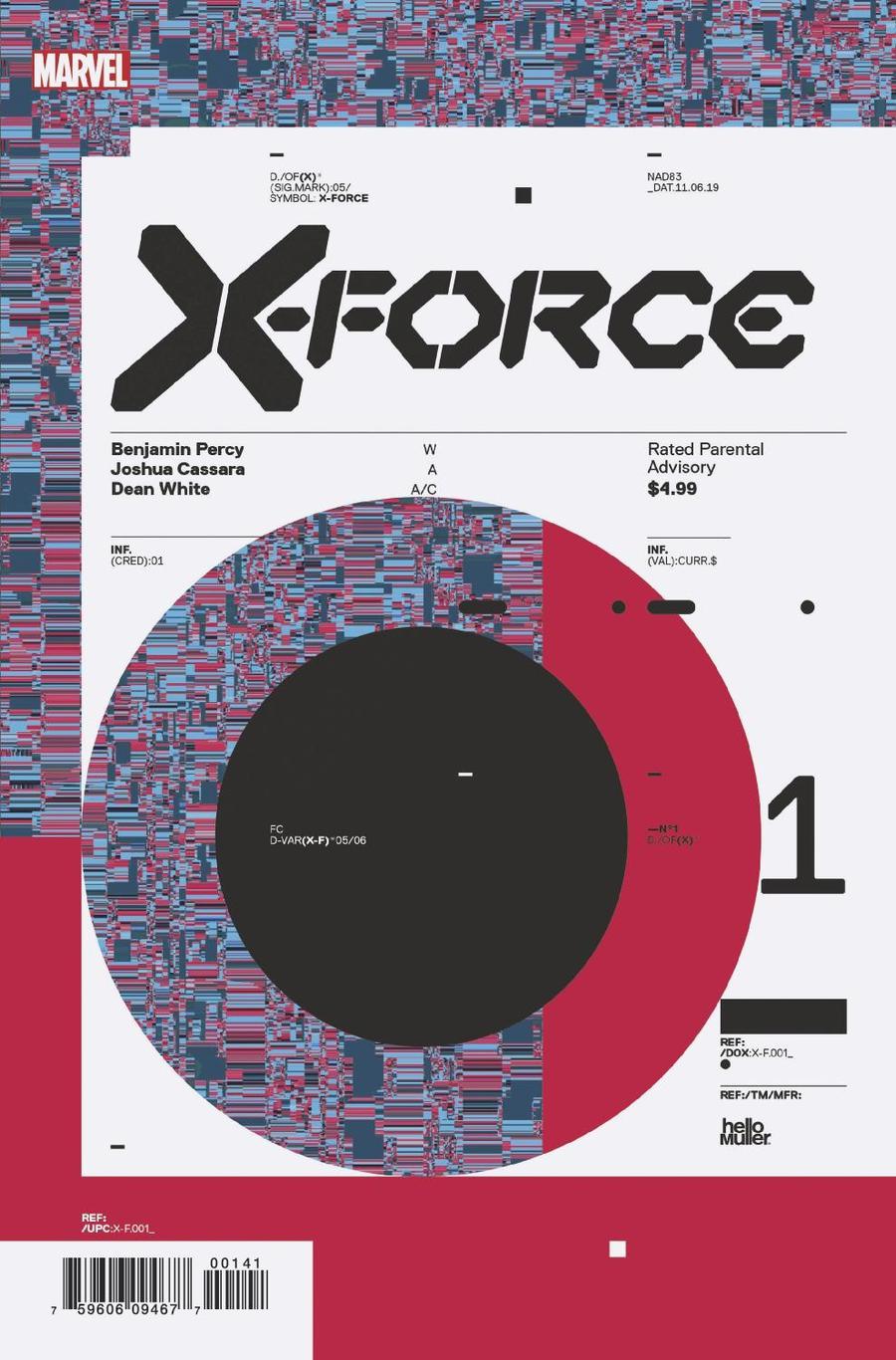 X-Force Vol 6 #1 Cover D Incentive Tom Muller Design Variant Cover (Dawn Of X Tie-In)