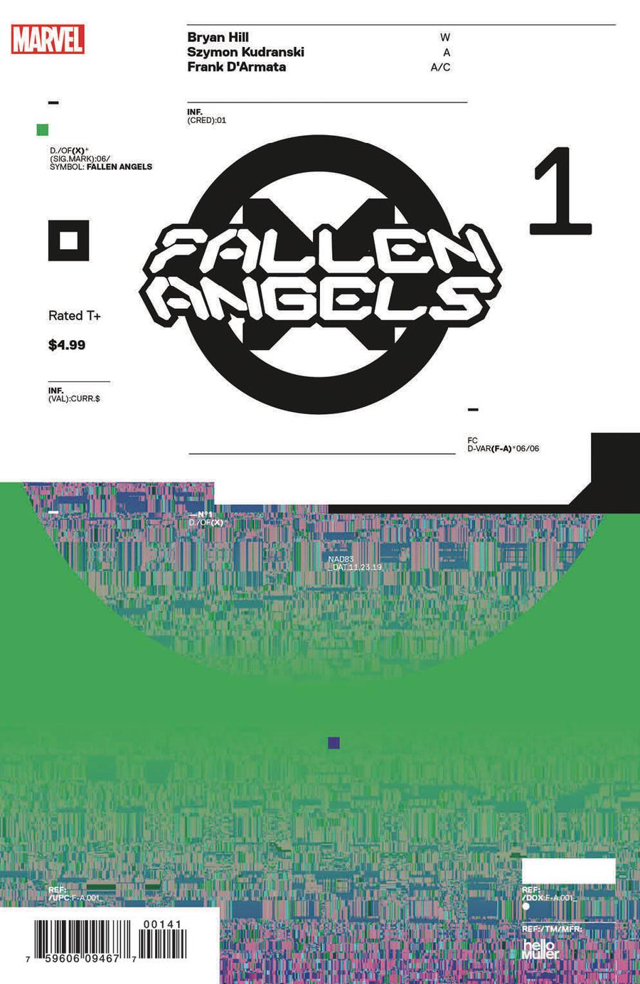 Fallen Angels Vol 2 #1 Cover D Incentive Tom Muller Design Variant Cover (Dawn Of X Tie-In)