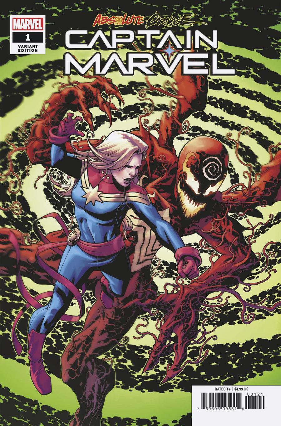 Absolute Carnage Captain Marvel #1 Cover C Incentive Mike McKone Variant Cover