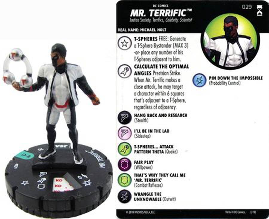 DC HeroClix Rebirth #100 Mr Terrific Mini Figure With Card