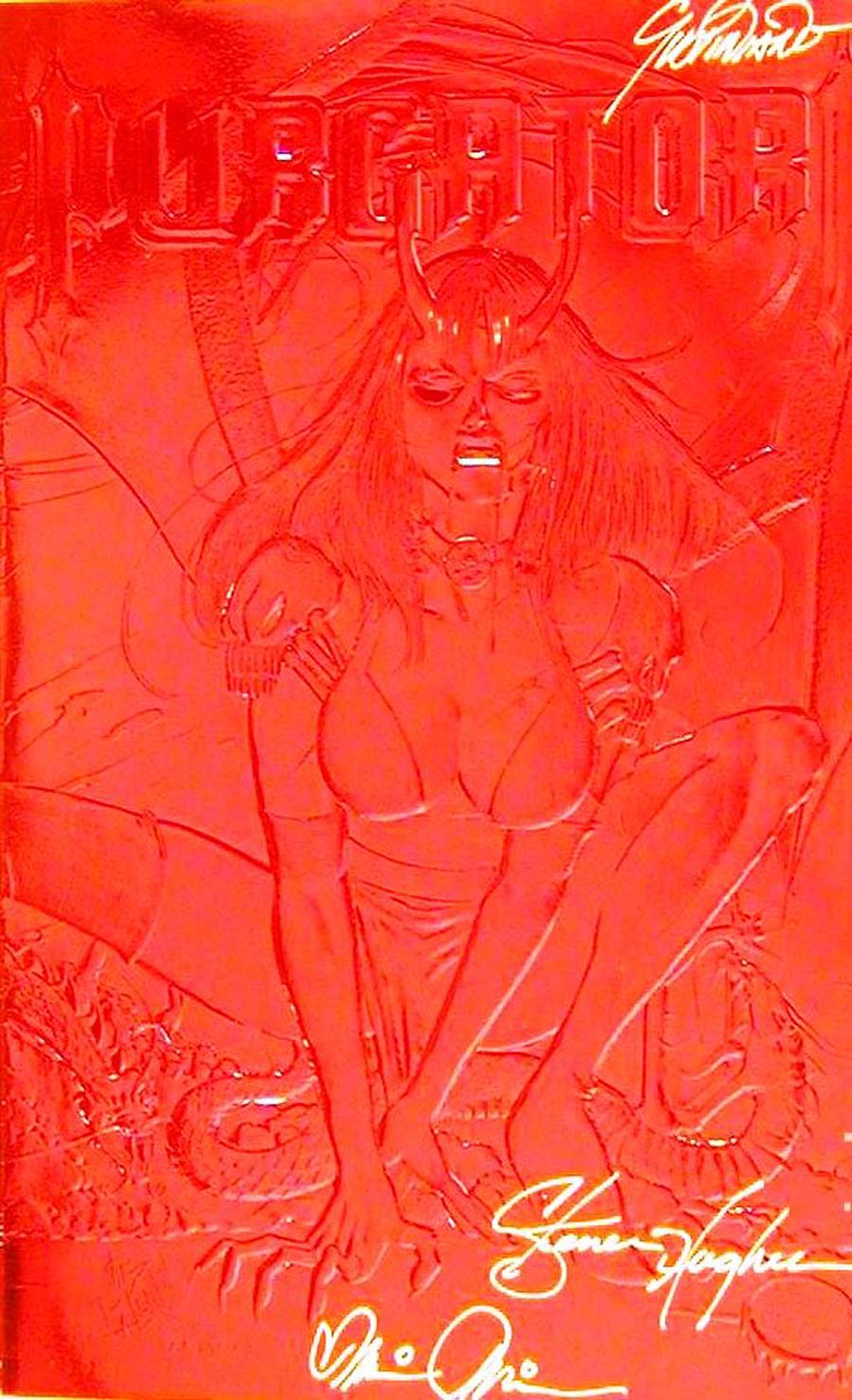 Purgatori The Vampires Myth #1 Cover D Chaos Comics Red Embossed Signed Edition With Certificate