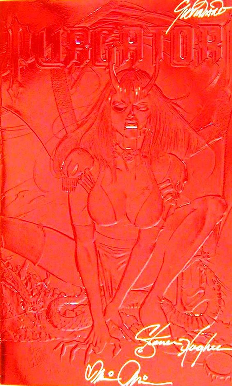 Purgatori The Vampires Myth #1 Cover E Chaos Comics Red Embossed Signed Edition Without Certificate