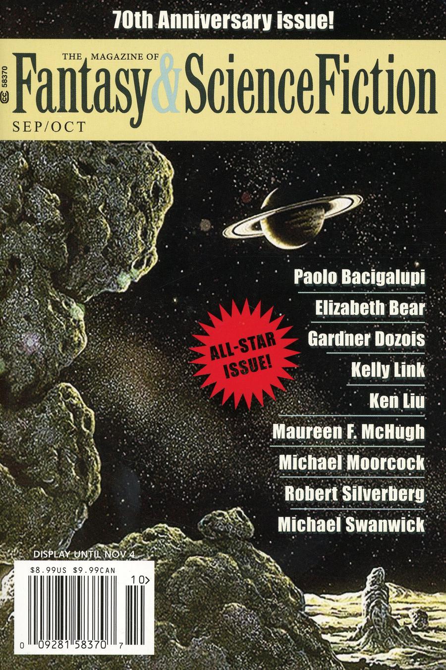 Fantasy & Science Fiction Digest Vol 137 #3 & 4 September / October 2019