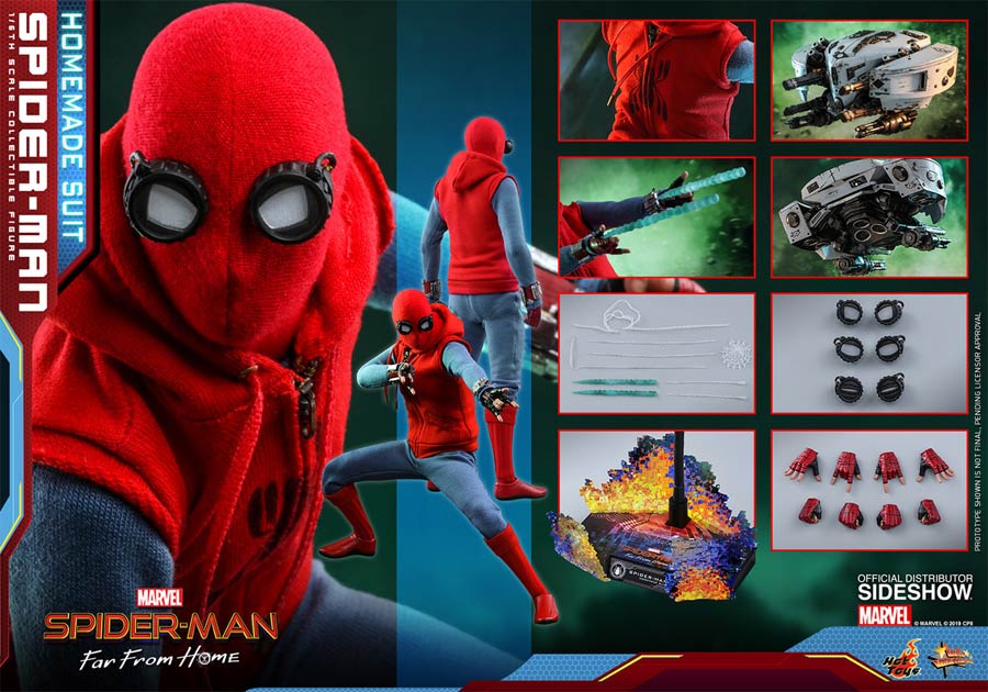 Spider-Man Far From Home Spider-Man Homemade Suit 1/6 Scale Figure