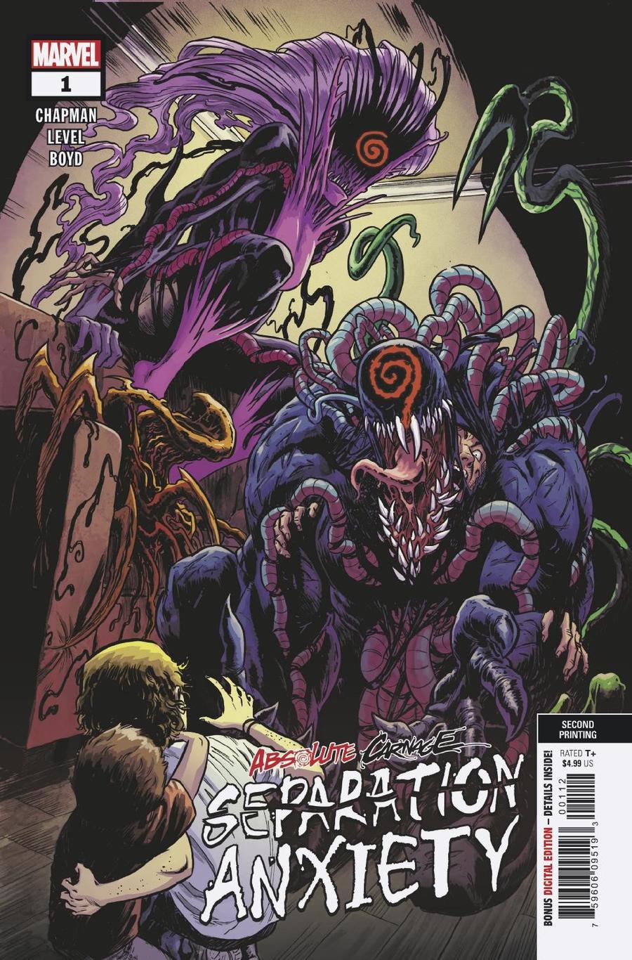 Absolute Carnage Separation Anxiety #1 Cover F 2nd Ptg Variant Brian Level Cover