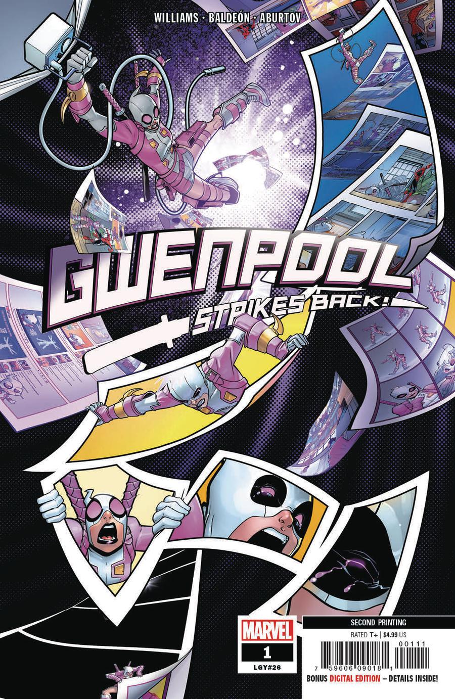 Gwenpool Strikes Back #1 Cover G 2nd Ptg Variant David Baldeon Cover