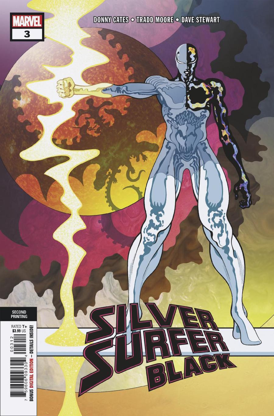 Silver Surfer Black #3 Cover D 2nd Ptg Variant Tradd Moore Cover